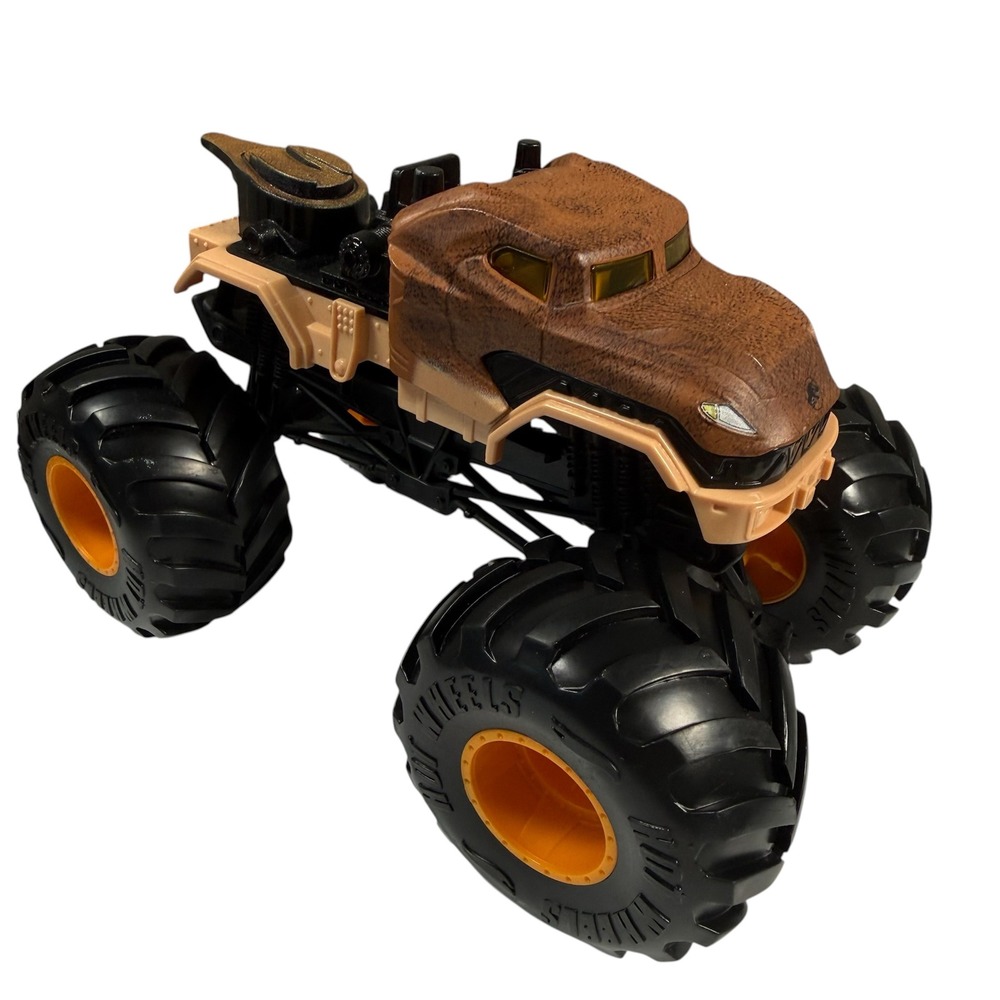Hot Wheels Jurassic World T-Rex Monster Truck Brown 1:24‎ Scale Diecast Toy Car